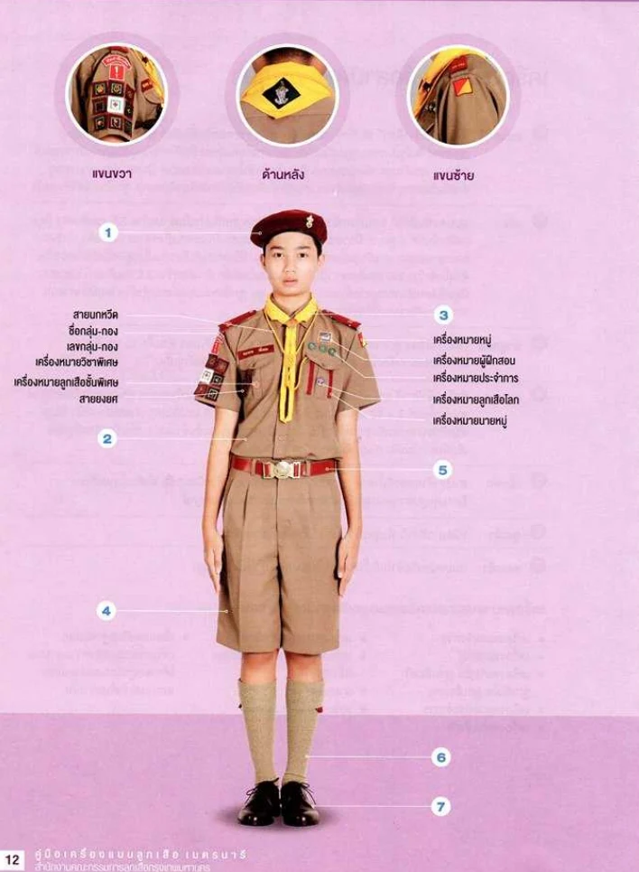 ชุดลูกเสือสามัญ ระดับมัธยมศึกษา 1 - 3